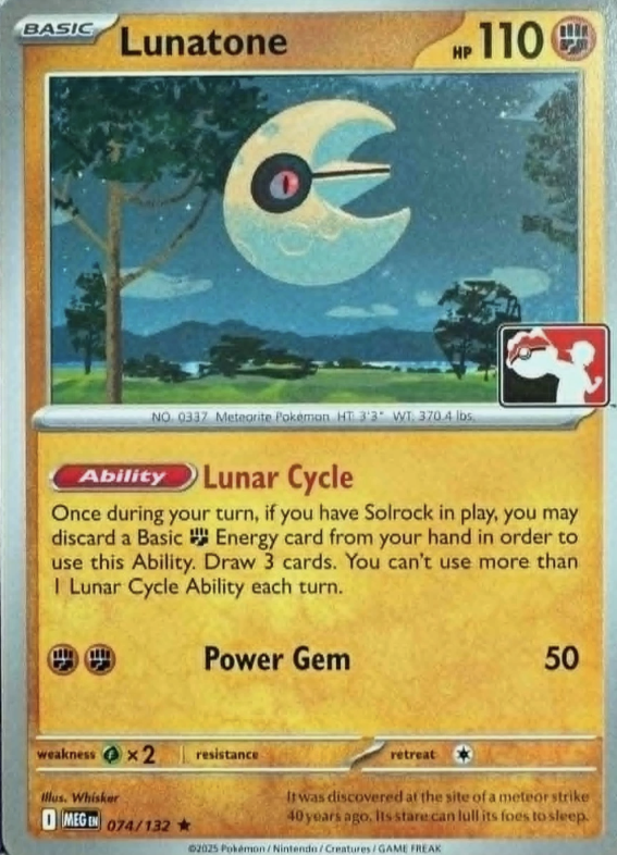 Lunatone Series 8 074/132 (Prize Pack Series Cards)  | Good Games Adelaide SA