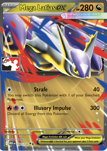 Mega Latias ex Series 8 100/132 (Prize Pack Series Cards)  - Holofoil | Good Games Adelaide SA
