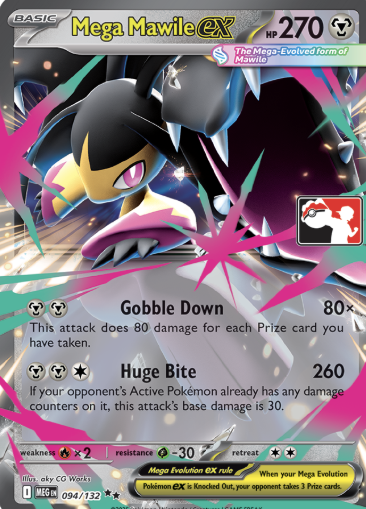 Mega Mawile ex Series 8 094/132 (Prize Pack Series Cards)  - Holofoil | Good Games Adelaide SA