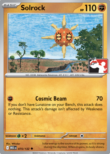 Solrock Series 8 075/132 (Prize Pack Series Cards)  | Good Games Adelaide SA