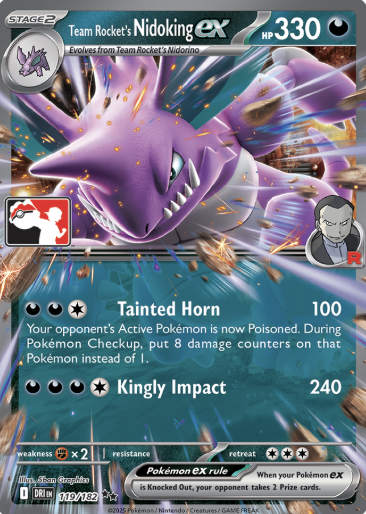 Team Rocket's Nidoking ex Series 8 119/182 (Prize Pack Series Cards)  - Holofoil | Good Games Adelaide SA