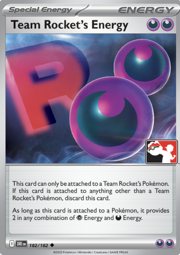 Team Rocket's Energy Series 8 182/182 (Prize Pack Series Cards)  | Good Games Adelaide SA