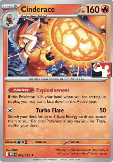 Cinderace Series 8 028/132 (Prize Pack Series Cards)  | Good Games Adelaide SA