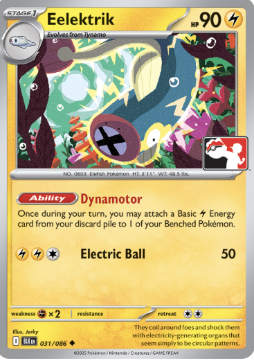 Eelektrik Series 8 031/086 (Prize Pack Series Cards)  - Holofoil | Good Games Adelaide SA
