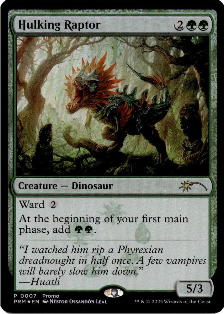 Hulking Raptor 7 (Media Promos)  - Foil | Good Games Adelaide SA