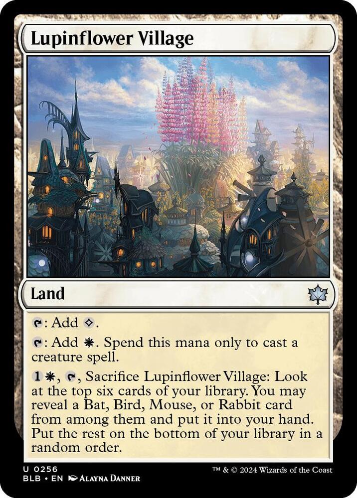 Lupinflower Village 256 (Bloomburrow)  - Foil | Good Games Adelaide SA