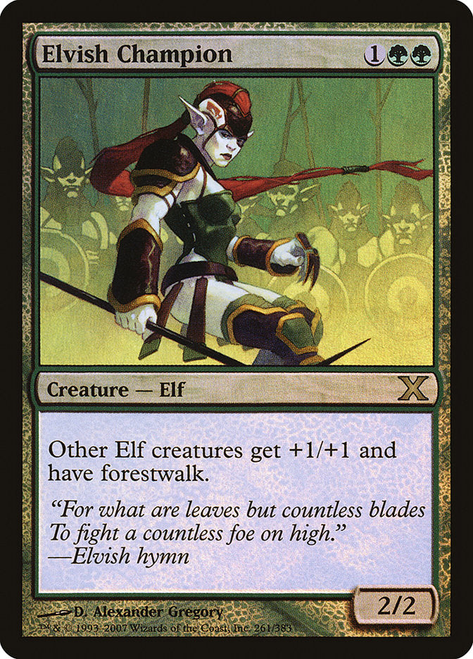 Elvish Champion 261 (10th Edition)  - Foil | Good Games Adelaide SA