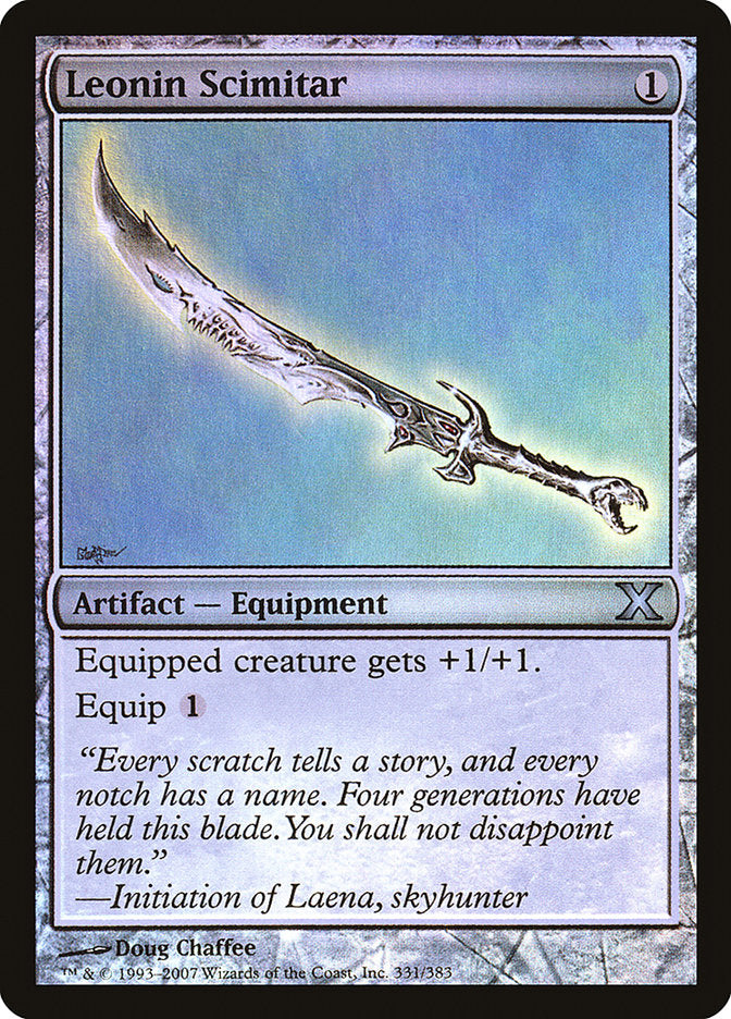 Leonin Scimitar 331 (10th Edition)  - Foil | Good Games Adelaide SA