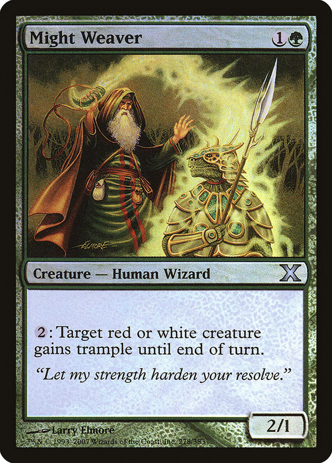 Might Weaver 278 (10th Edition)  - Foil | Good Games Adelaide SA