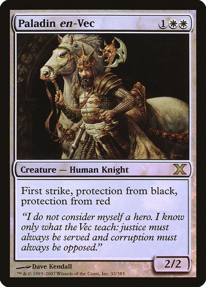 Paladin en-Vec 32 (10th Edition)  - Foil | Good Games Adelaide SA