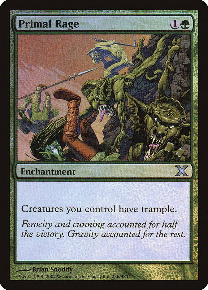 Primal Rage 286 (10th Edition)  - Foil | Good Games Adelaide SA
