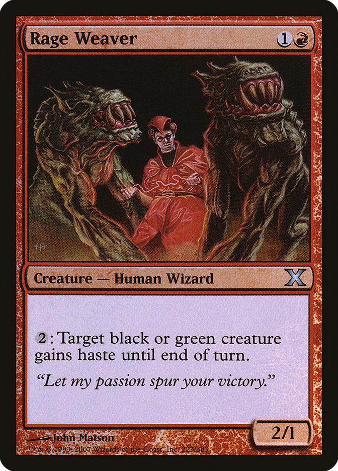 Rage Weaver 223 (10th Edition)  - Foil | Good Games Adelaide SA