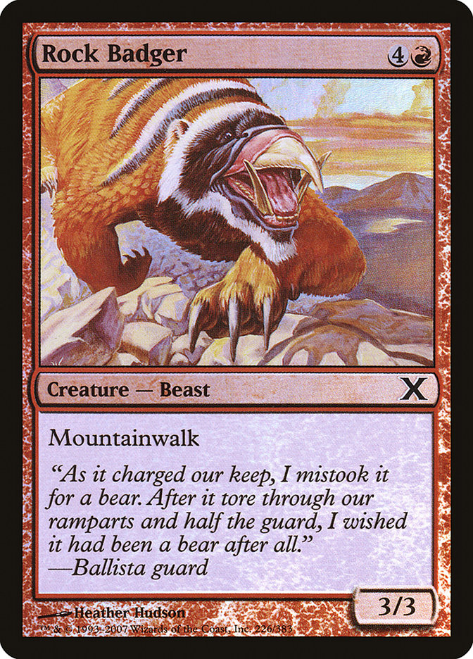 Rock Badger 226 (10th Edition)  - Foil | Good Games Adelaide SA