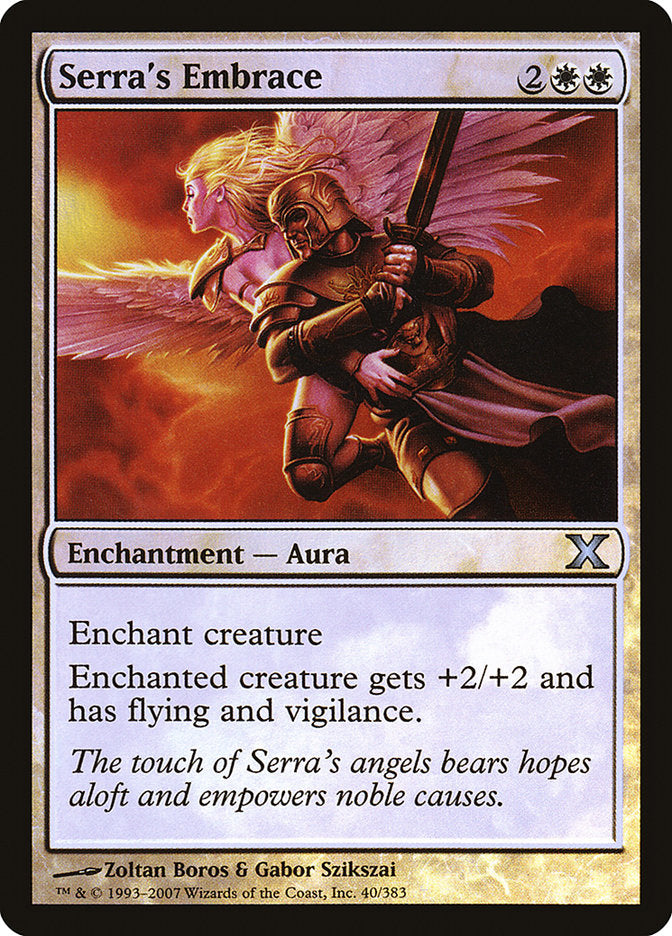 Serra's Embrace 40 (10th Edition)  - Foil | Good Games Adelaide SA