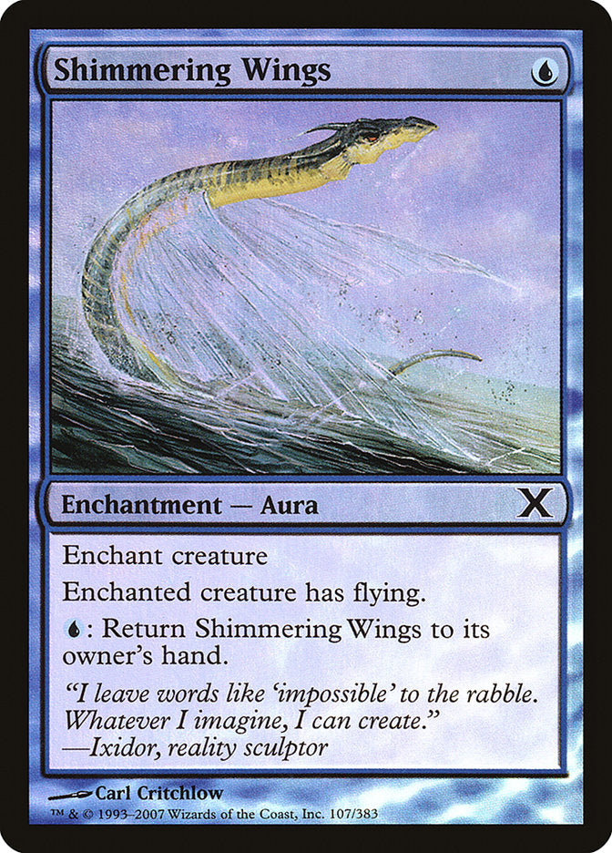 Shimmering Wings 107/383 (10th Edition)  - Foil | Good Games Adelaide SA