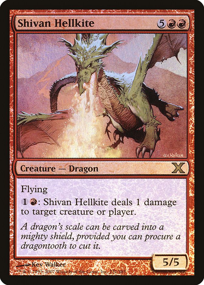 Shivan Hellkite 231 (10th Edition)  - Foil | Good Games Adelaide SA