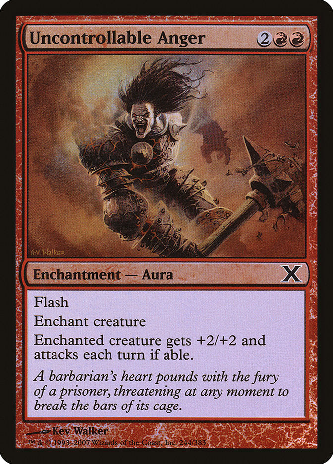Uncontrollable Anger 244 (10th Edition)  - Foil | Good Games Adelaide SA