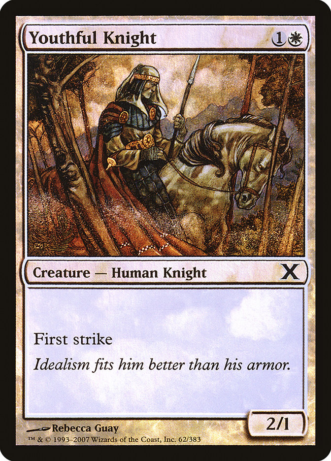 Youthful Knight 62 (10th Edition)  - Foil | Good Games Adelaide SA