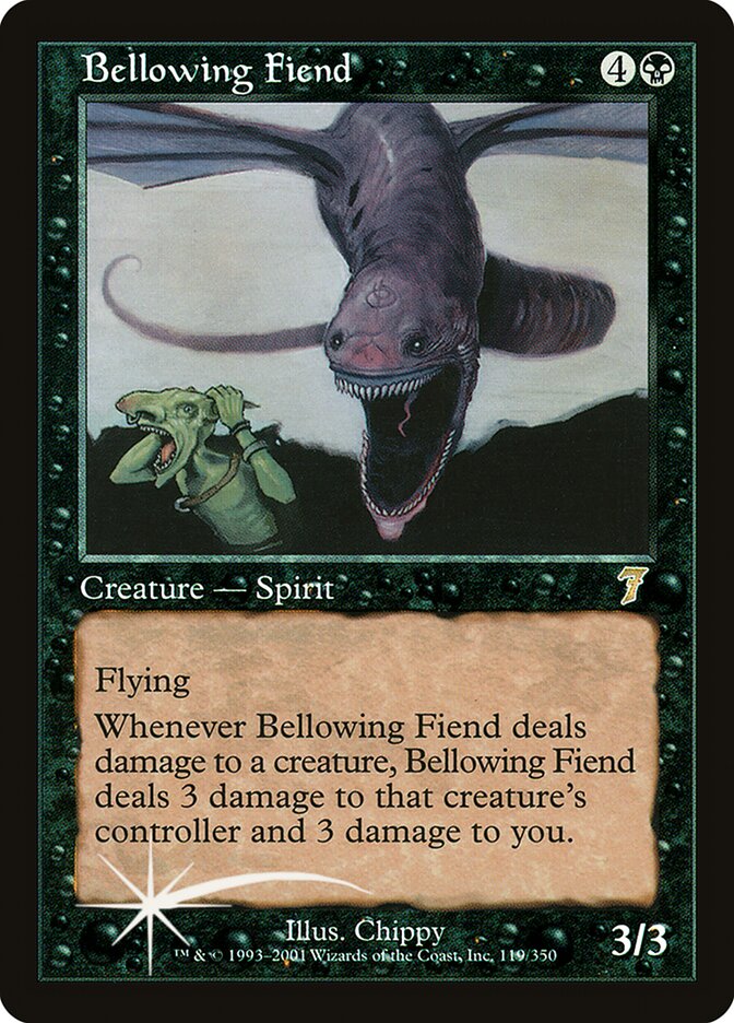 Bellowing Fiend 119 (7th Edition)  - Foil | Good Games Adelaide SA