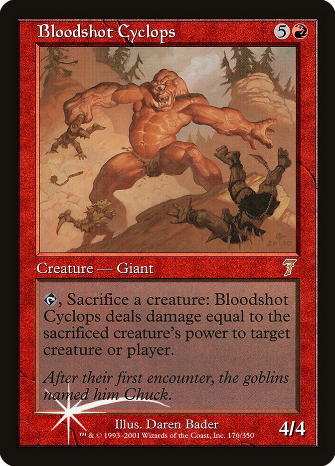 Bloodshot Cyclops 176 (7th Edition)  - Foil | Good Games Adelaide SA