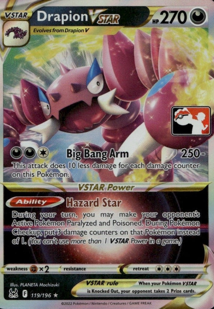 Drapion VSTAR Series 3 119/196 (Prize Pack Series Cards)  - Holofoil | Good Games Adelaide SA