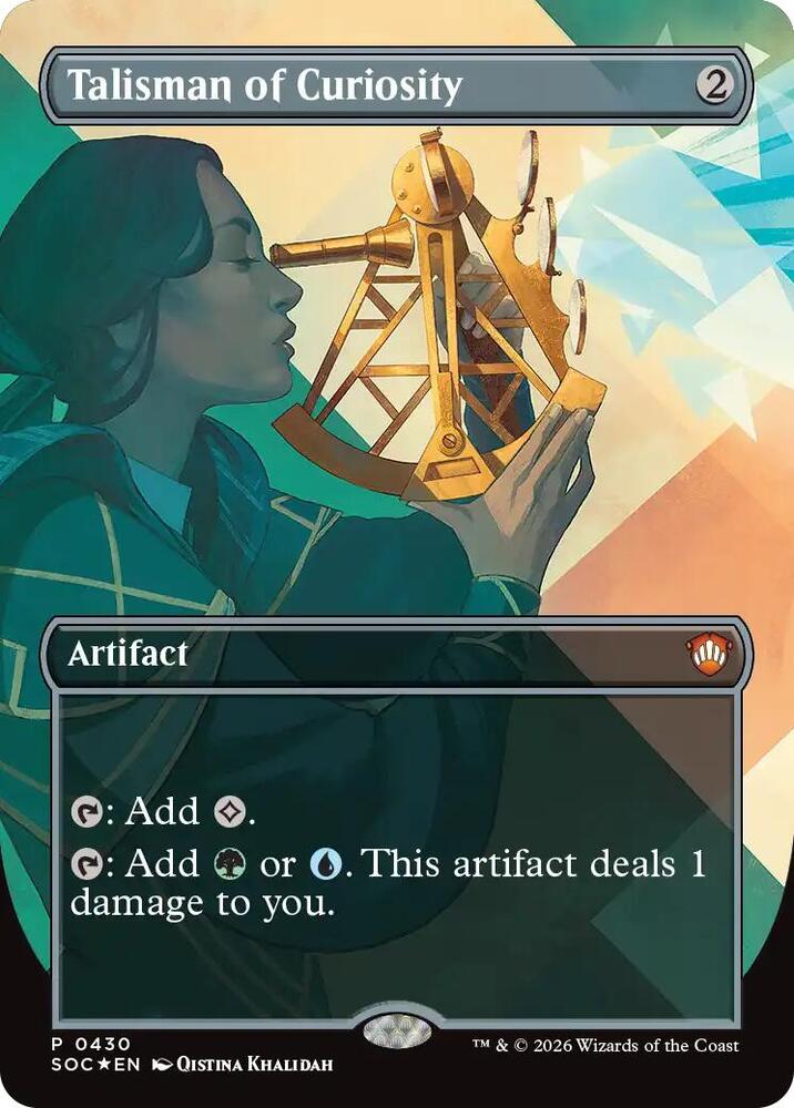 Talisman of Curiosity Borderless 430 ()  - Foil | Good Games Adelaide SA