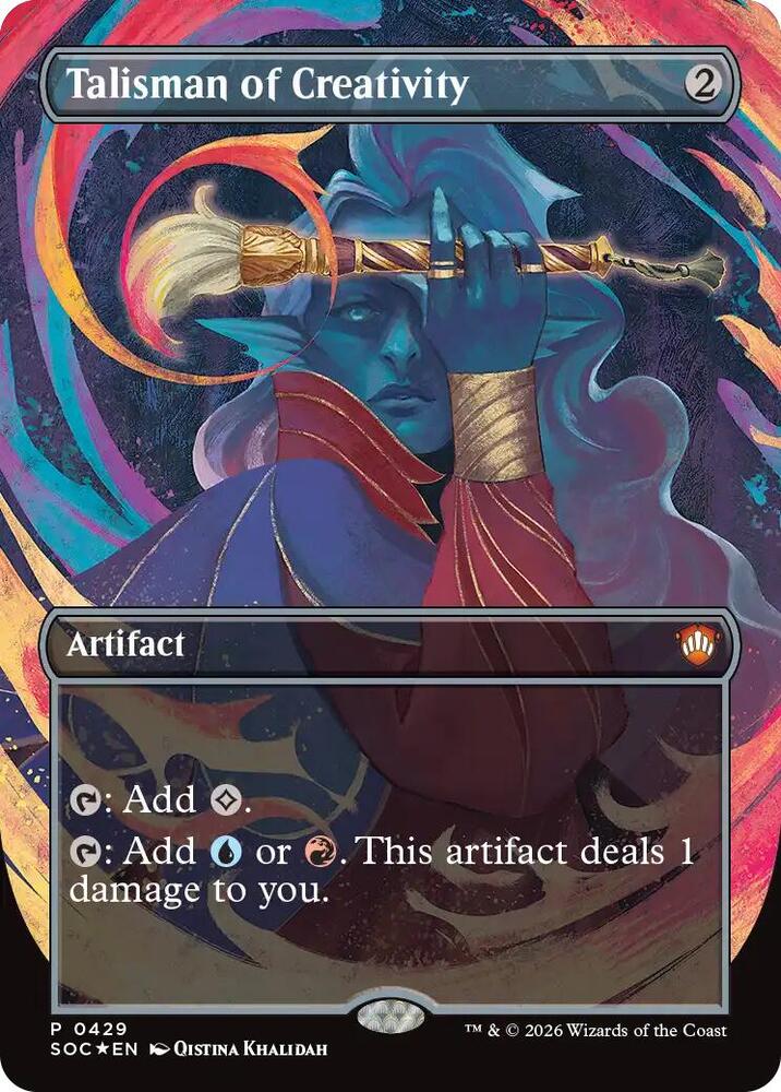 Talisman of Creativity Borderless 429 ()  - Foil | Good Games Adelaide SA