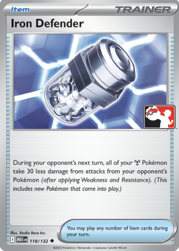 Iron Defender Series 8 118/132 (Prize Pack Series Cards)  - Holofoil | Good Games Adelaide SA