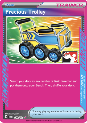 Precious Trolley Series 8 185/191 (Prize Pack Series Cards)  - Holofoil | Good Games Adelaide SA