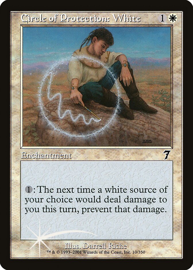 Circle of Protection: White 10 (7th Edition)  - Foil | Good Games Adelaide SA