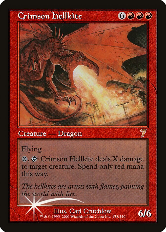 Crimson Hellkite 178 (7th Edition)  - Foil | Good Games Adelaide SA