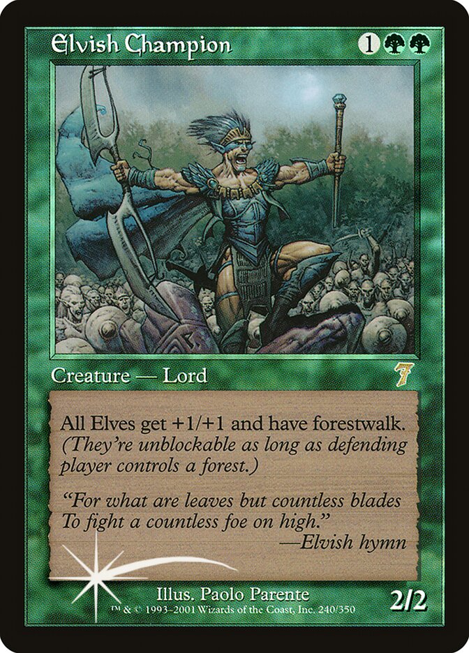 Elvish Champion 240 (7th Edition)  - Foil | Good Games Adelaide SA