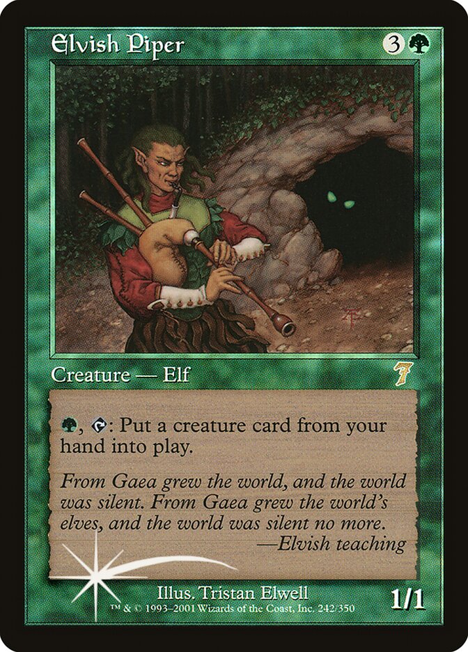 Elvish Piper 242 (7th Edition)  - Foil | Good Games Adelaide SA