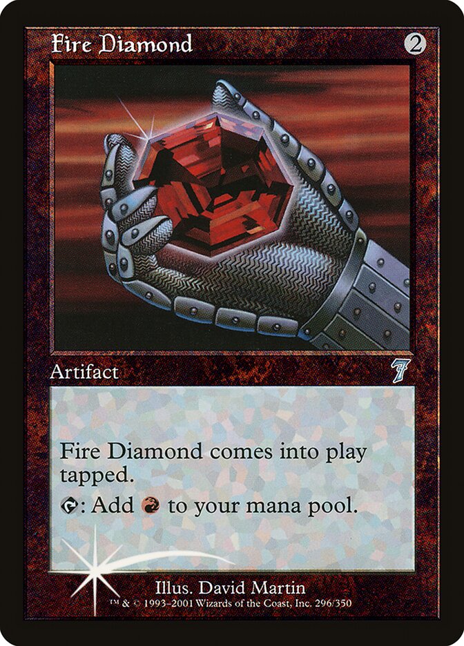 Fire Diamond 296 (7th Edition)  - Foil | Good Games Adelaide SA