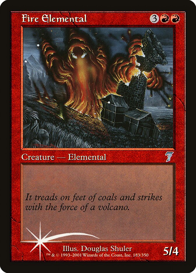 Fire Elemental 183 (7th Edition)  - Foil | Good Games Adelaide SA