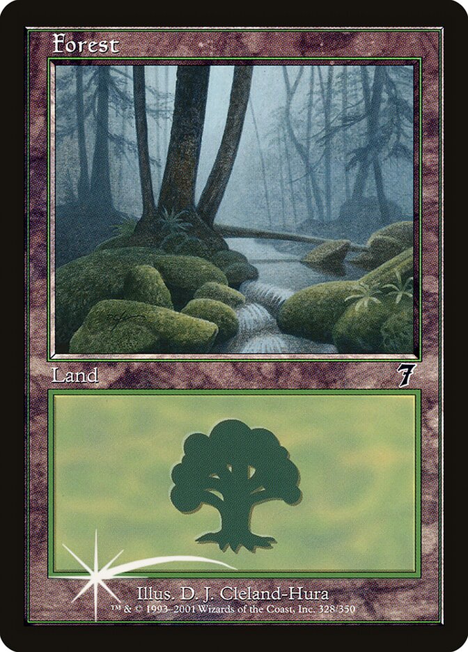 Forest 328 (7th Edition)  - Foil | Good Games Adelaide SA