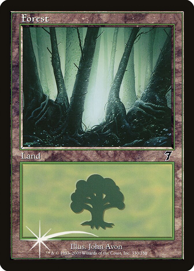 Forest 330 (7th Edition)  - Foil | Good Games Adelaide SA