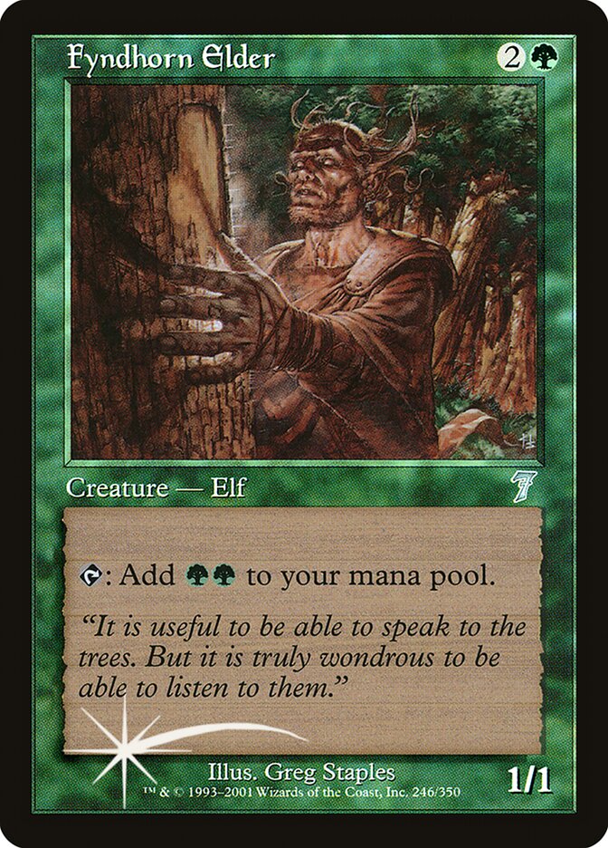 Fyndhorn Elder 246 (7th Edition)  - Foil | Good Games Adelaide SA