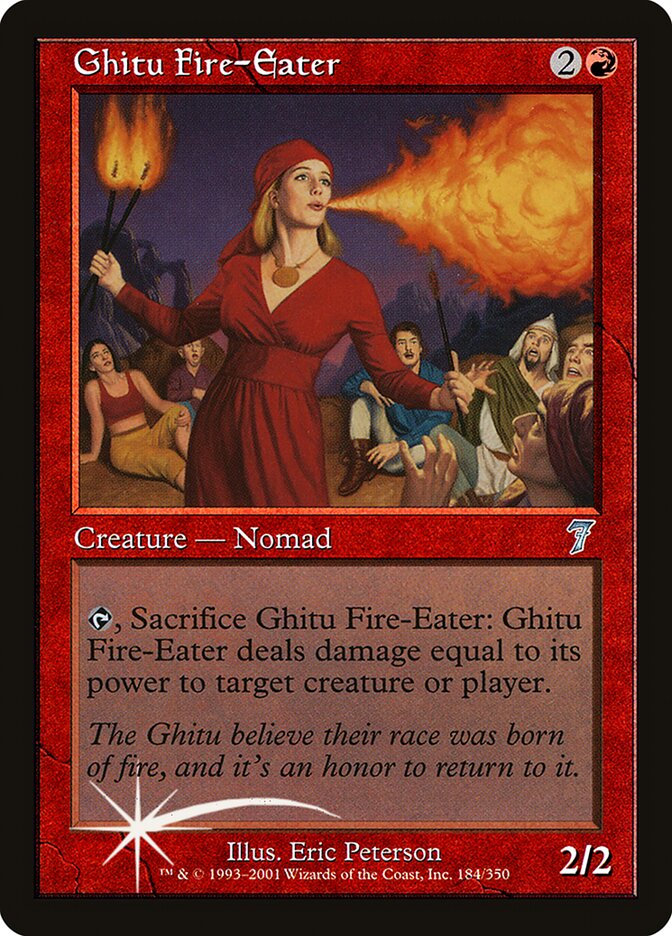 Ghitu Fire-Eater 184 (7th Edition)  - Foil | Good Games Adelaide SA