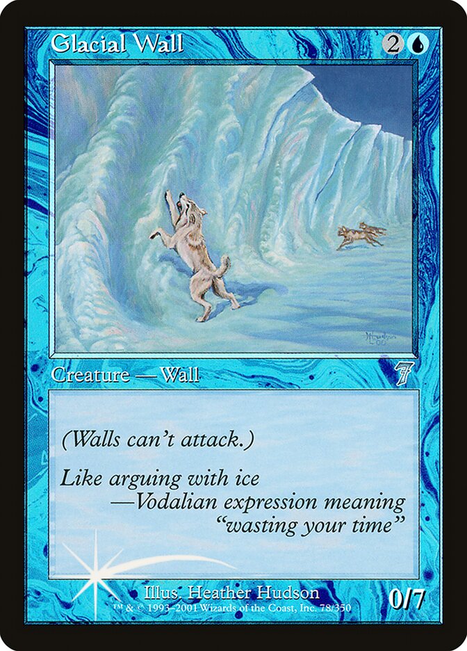 Glacial Wall 78 (7th Edition)  - Foil | Good Games Adelaide SA