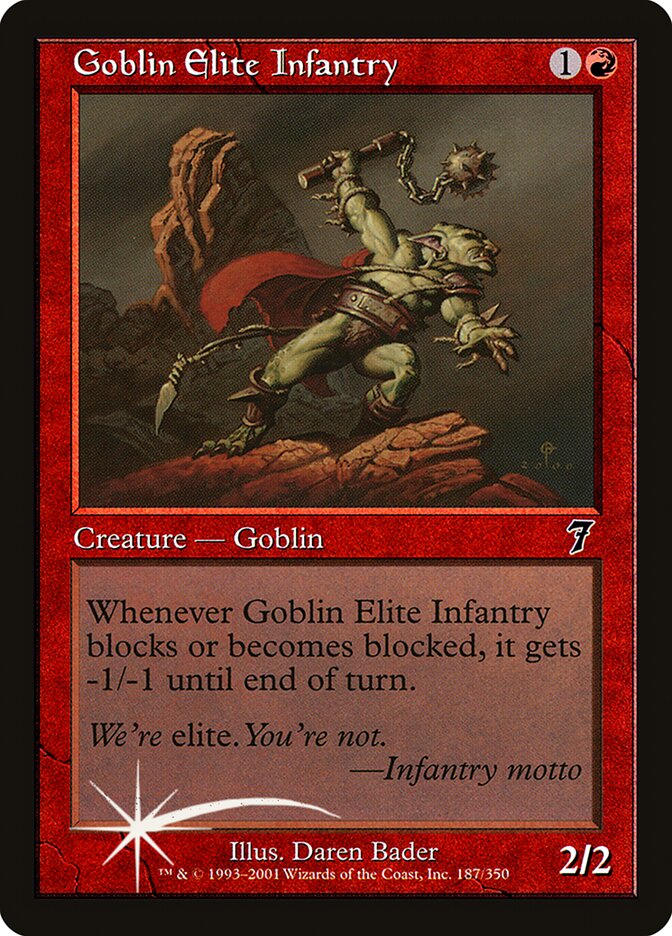 Goblin Elite Infantry 187 (7th Edition)  - Foil | Good Games Adelaide SA