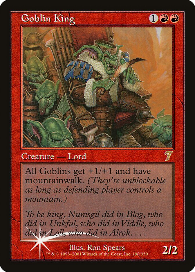 Goblin King 190 (7th Edition)  - Foil | Good Games Adelaide SA