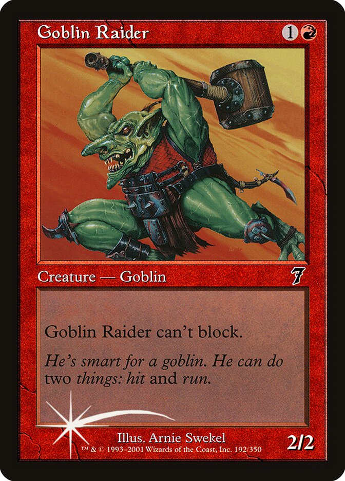Goblin Raider 192 (7th Edition)  - Foil | Good Games Adelaide SA