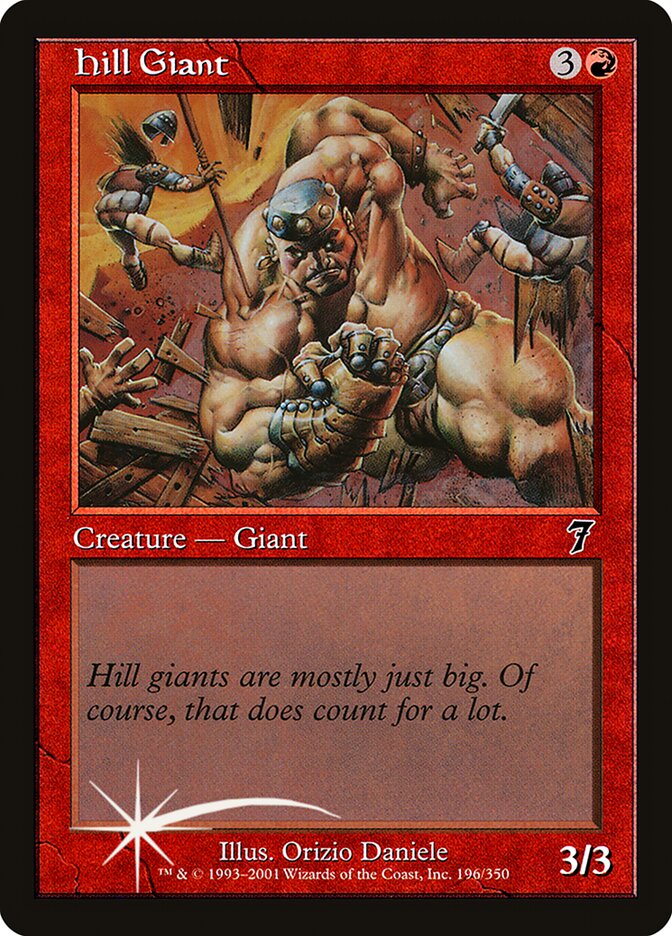 Hill Giant 196 (7th Edition)  - Foil | Good Games Adelaide SA