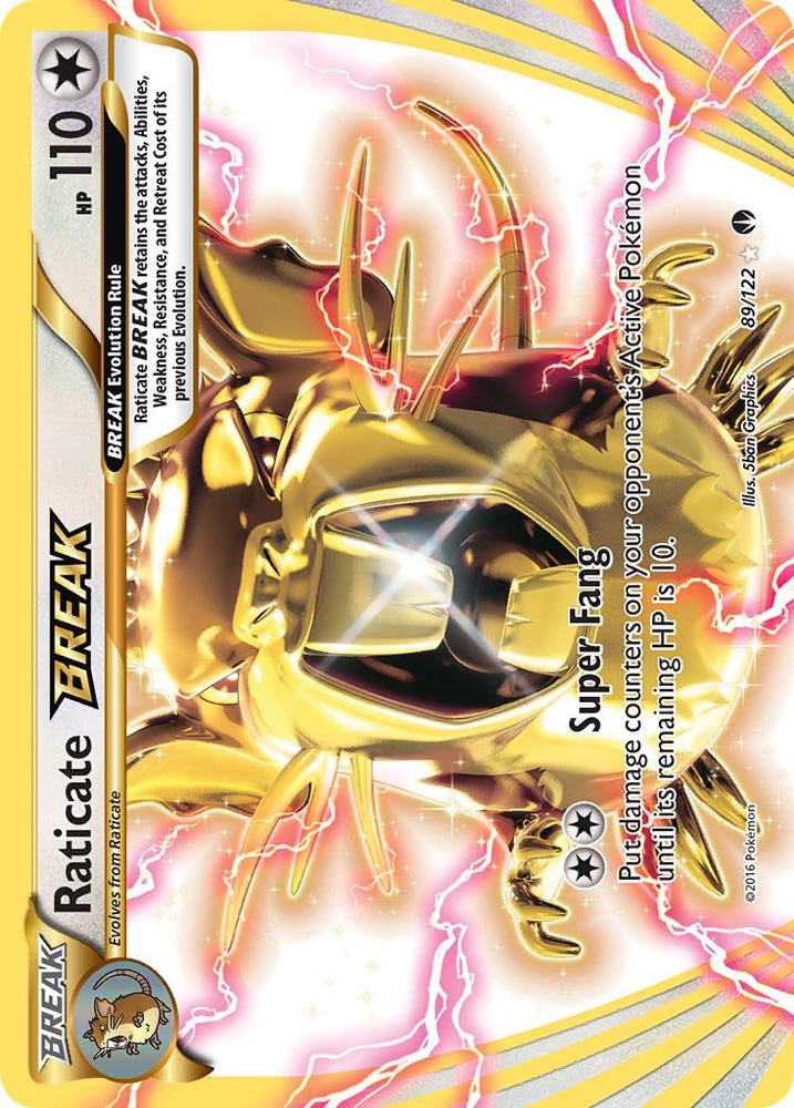 Raticate BREAK 89/122 (XY - BREAKpoint)  - Holofoil | Good Games Adelaide SA