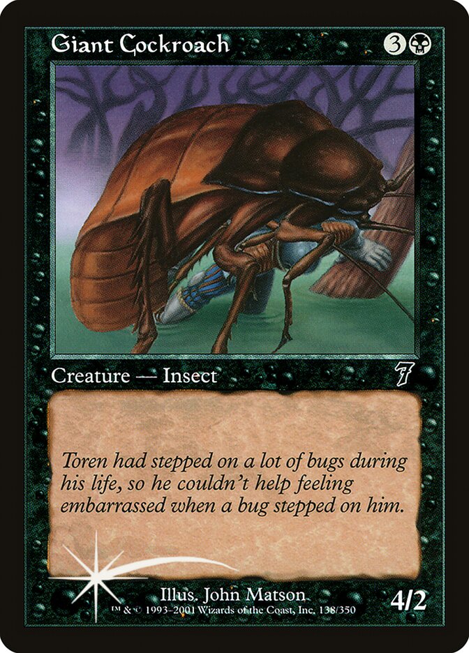 Giant Cockroach 138 (7th Edition)  - Foil | Good Games Adelaide SA