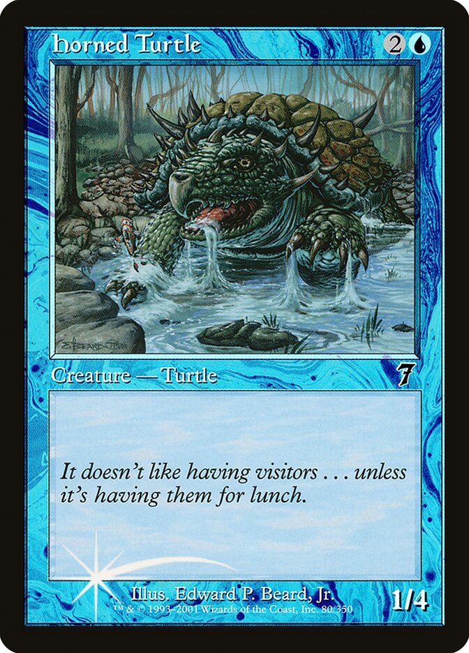 Horned Turtle 80 (7th Edition)  - Foil | Good Games Adelaide SA