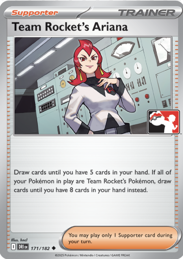 Team Rocket's Ariana Series 8 171/182 (Prize Pack Series Cards)  | Good Games Adelaide SA
