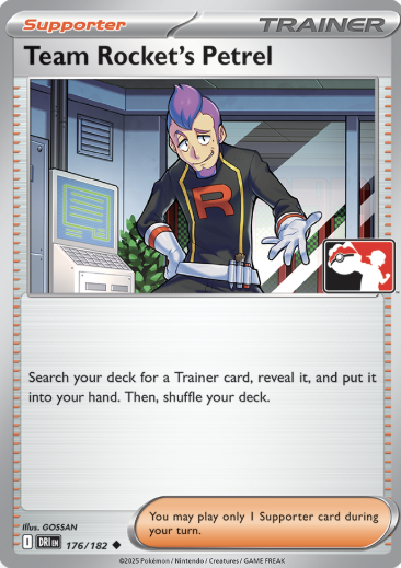 Team Rocket's Petrel Series 8 176/182 (Prize Pack Series Cards)  | Good Games Adelaide SA