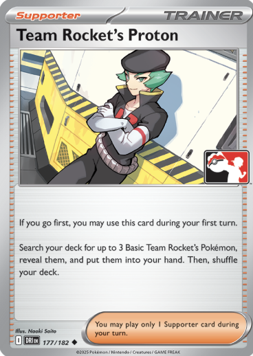 Team Rocket's Proton Series 8 177/182 (Prize Pack Series Cards)  | Good Games Adelaide SA